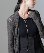 Tバーラリエットネックレス