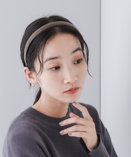 フェイクレザーカチューシャ