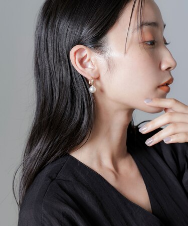 リングパールピアス