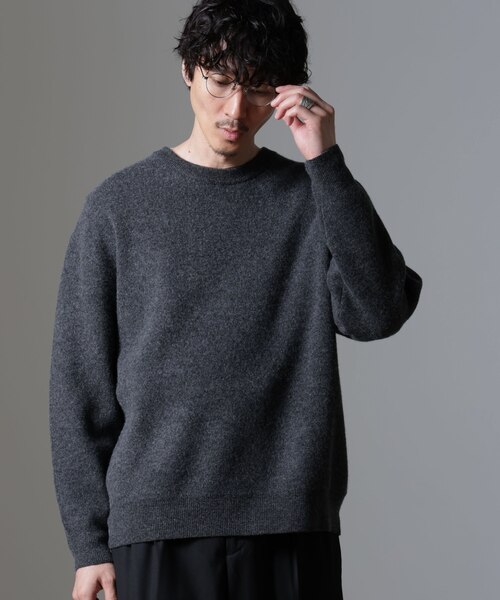 AQUAウールカシミヤクルーネックプルオーバー AQUA ウールカシミヤクルーネックプルオーバー｜ナノ・ユニバースの