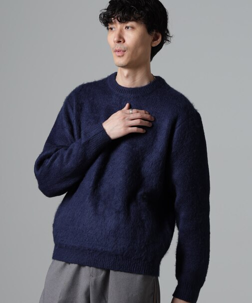 モヘヤライクプルオーバーニット