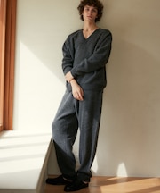 AQUA ウールカシミヤニットパンツ