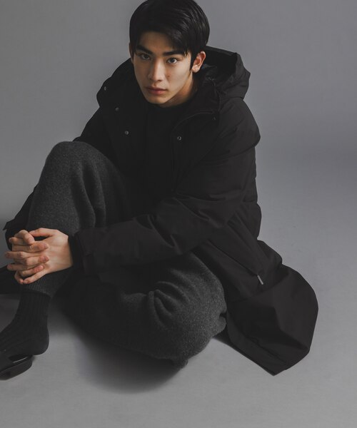 西川ダウン(R)」ロングフードダウン｜ナノ・ユニバースの通販｜&mall