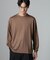 「100％ウォッシャブルウール」クルーネック ロングTシャツ