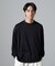 「100％ウォッシャブルウール」クルーネック ロングTシャツ
