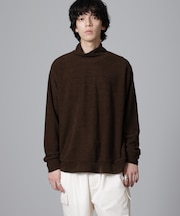 モールライクハイネックプルオーバー 長袖