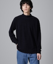 モールライクハイネックプルオーバー 長袖