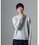 シルク混クルーネックニット