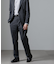 「N TROUSERS BASIC」CATINA(R)メランジ二重織ツイルストレッチパンツ(セットアップ可)
