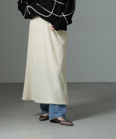 シャギーナロースカート（セットアップ可）