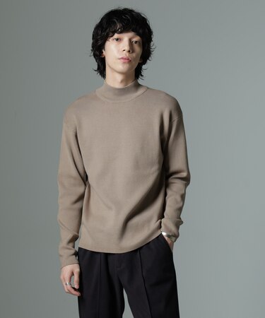 「MC」coveross(R)TECH WARM モックネックリブニット