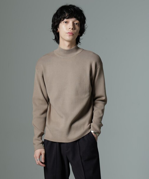 「MC」coveross(R)TECH WARM モックネックリブニット