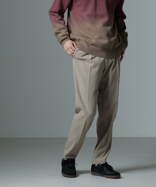 新品 ナノユニバース ストレッチ テーパード パンツ 定価14850円 38 WEB限定】【骨格ストレート】ストレッチテーパードパンツ