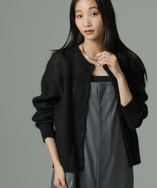 チ*ゥ様 LAVANDA マーメイドモヘヤニット ルージーモヘヤカーディガン