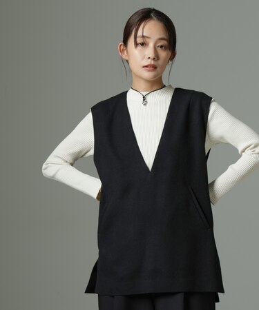 深Vネックベスト＋ニットソーセット
