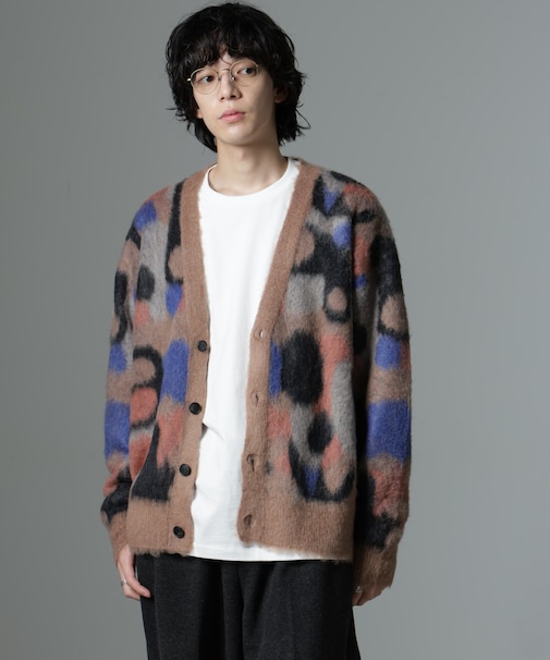 「着るアート」YUTAKA KAWAI モヘヤミックスカーディガン