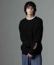 リラックス畦ニット