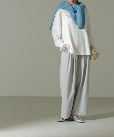 ツータックワイドパンツ