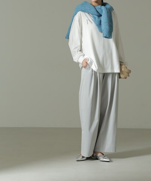 ツータックワイドパンツ