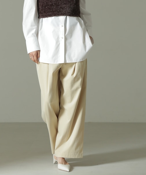 ツータックワイドパンツ