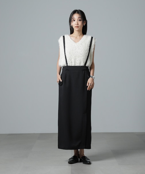 取り外しサスペンダー2wayスカート