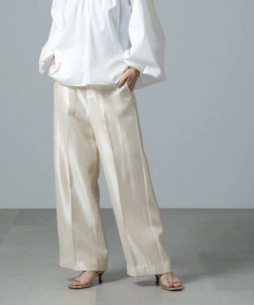 シャイニーサテンイージーパンツ