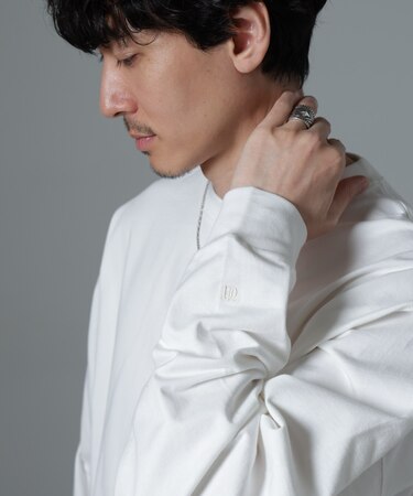 ビッグシルエットワンポイントTシャツ 長袖