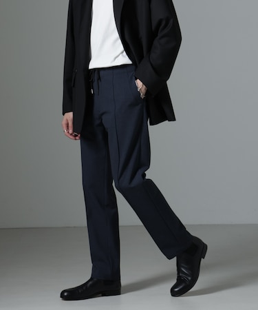 サイドリブストレッチイージーパンツ