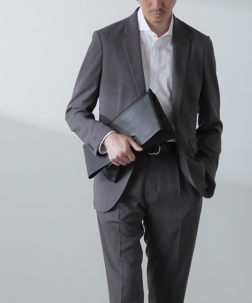 WEB限定／シンセティックレザー2WAYクラッチバッグ｜ナノ・ユニバース