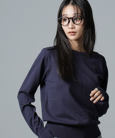 洗濯機洗可バンブーレーヨンニットプルオーバー