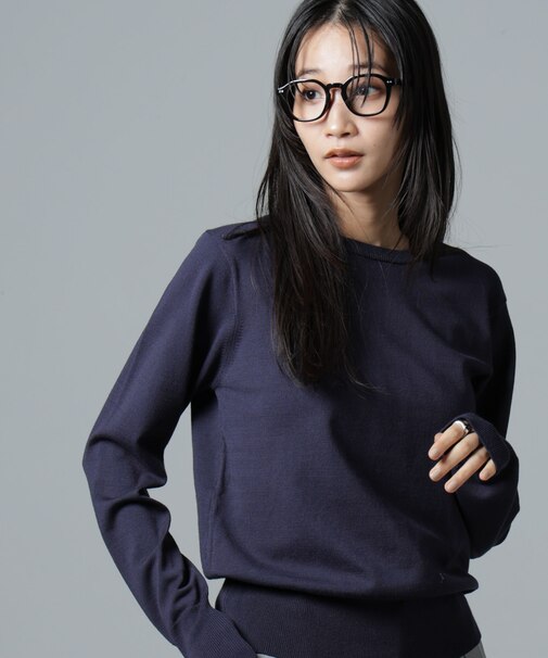 洗濯機洗可バンブーレーヨンニットプルオーバー