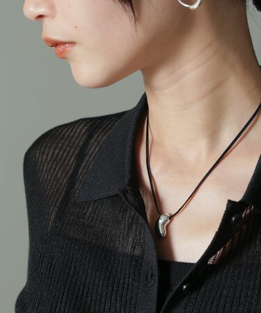 PHILIPPE AUDIBERT／Siya cord necklace シルバー