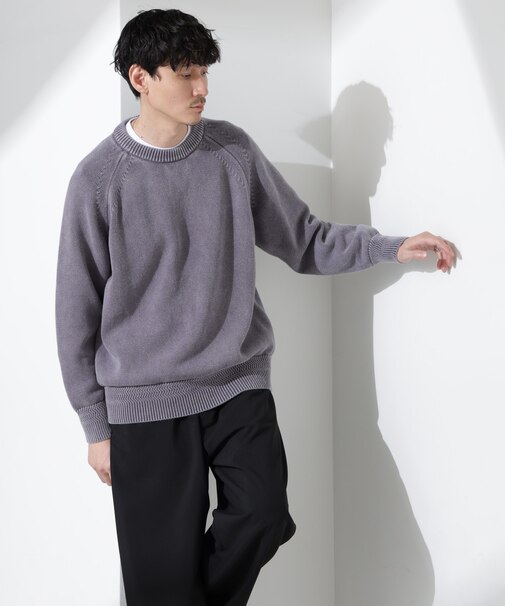 ストーンウォッシュニット