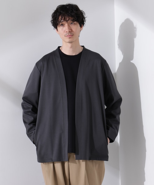 ダブルジャージー着流しカーディガン