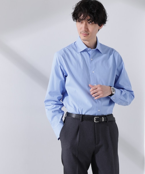 ｢N shirt｣Anti Soaked(R) 汗染み防止セミワイドカラーシャツ長袖