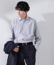 ｢N shirt｣Anti Soaked(R) 汗染み防止セミワイドカラーシャツ長袖