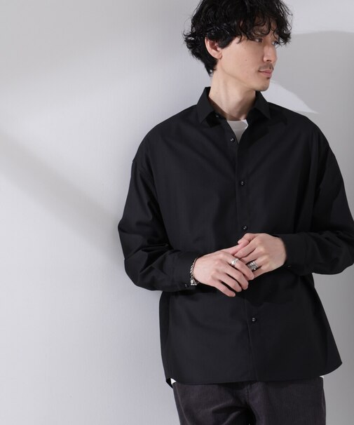 ビッグドレープシャツ 長袖