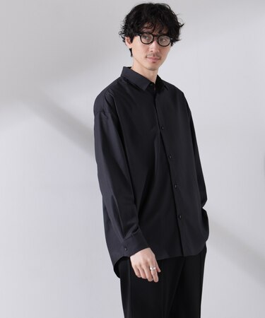 ビッグドレープシャツ 長袖