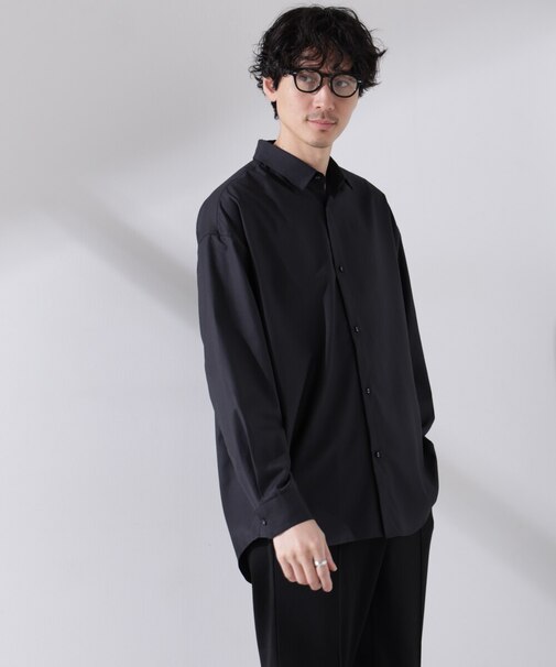 ビッグドレープシャツ 長袖