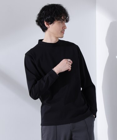 アンチスメルモックネックTシャツ 長袖