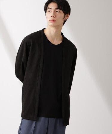 フェイクスエードトッパーカーディガン
