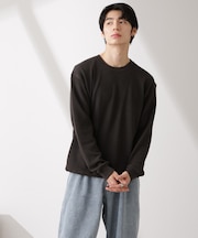テックワッフルクルーネックTシャツ