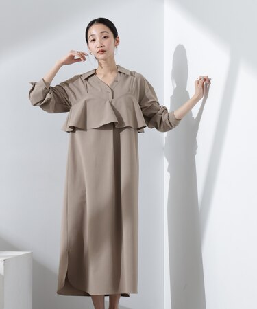 キャミソールビスチェ＋スキッパーワンピースSET