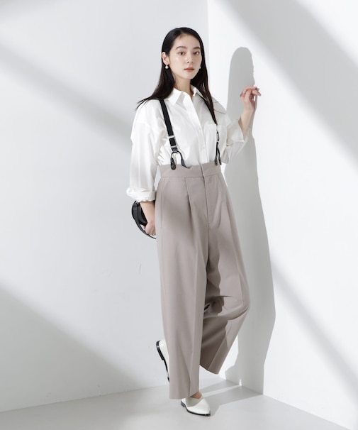 サスペンダー付きサロペット