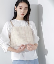 ツィードショートビスチェ