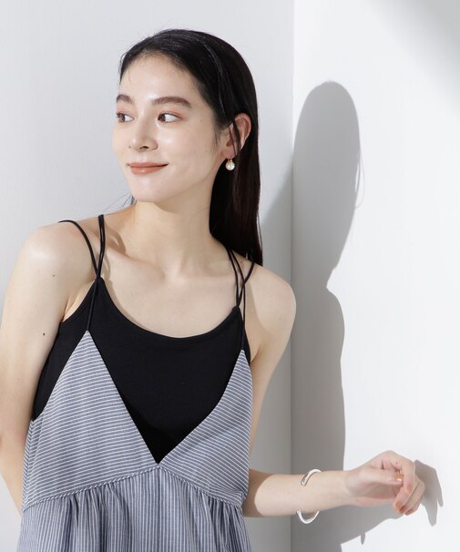 カップ付きバッククロスキャミソール