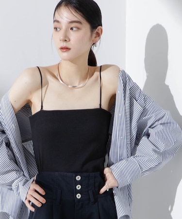 カップ付き2wayキャミベアトップ