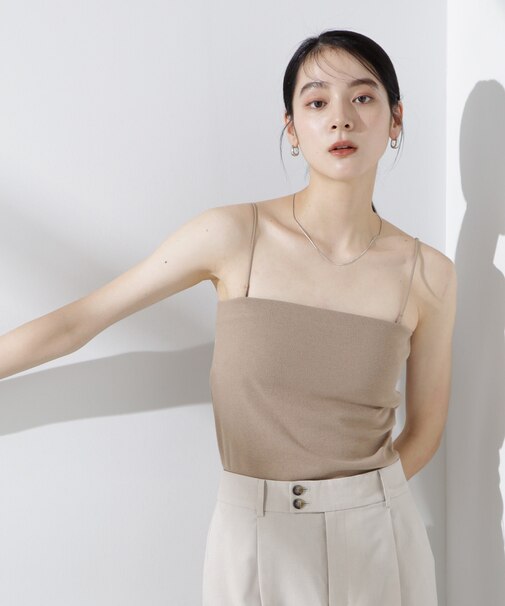 カップ付き2wayキャミベアトップ