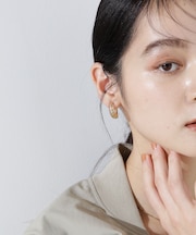 クリアフープピアス