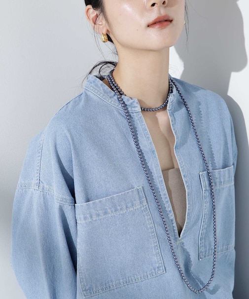 パールロングネックレス